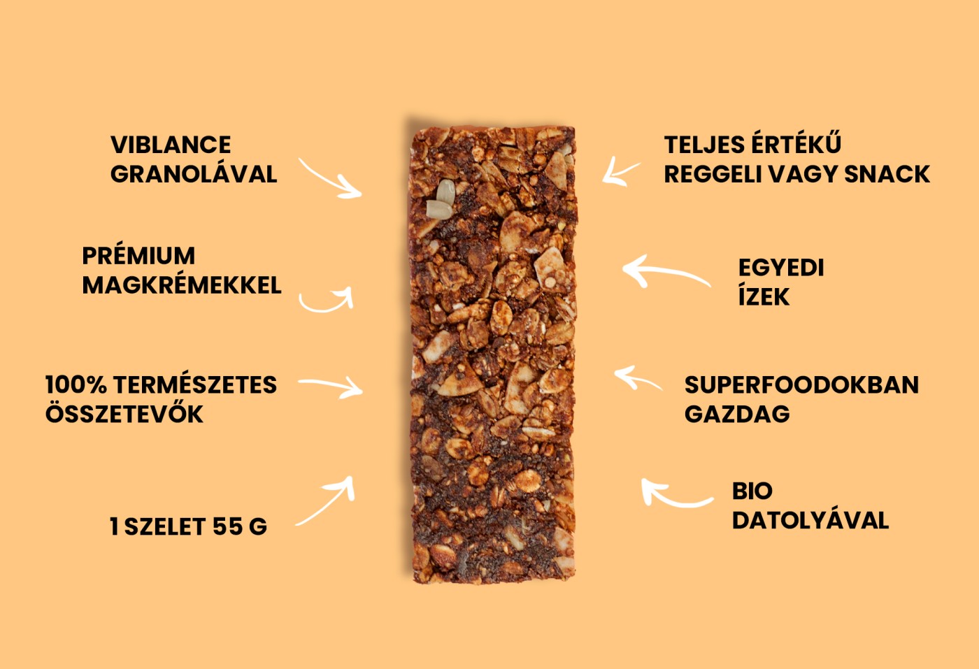 egészséges granola szelet