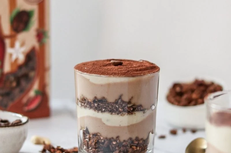 Vegán tiramisu pohárdesszert